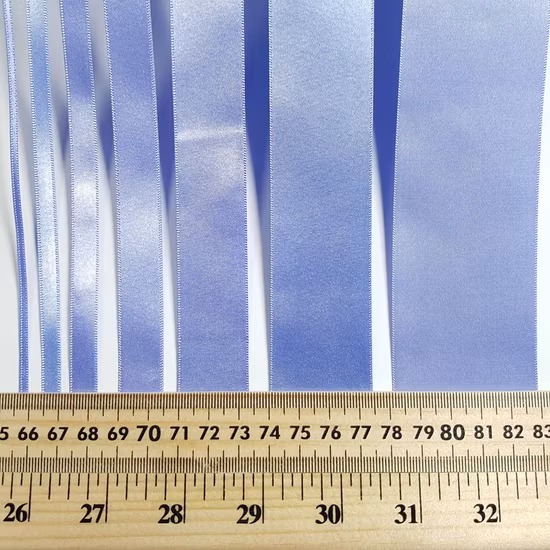 Wholesale High Quality Solid Color Factory Price Gift Accessory Custom Brand Name Logo 100%Polyester White Gold Red Satin Ribbon